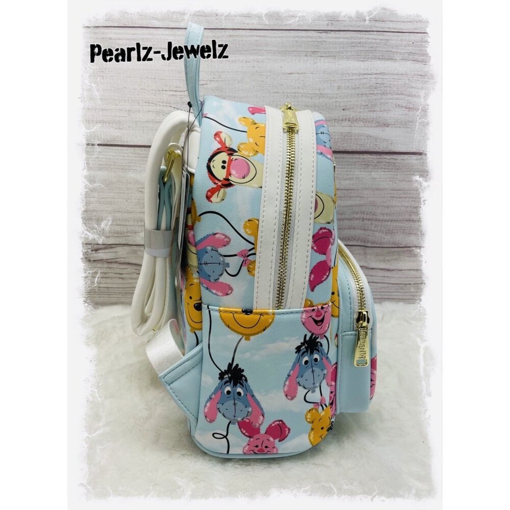 Loungefly Disney Winnie the Pooh Tigger Piglet Balloon Heads Mini Backpack NWT - Picture 2 of 5